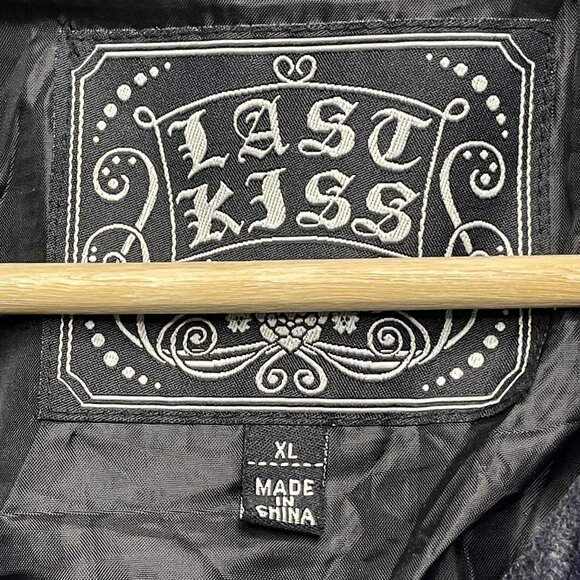 Last Kiss Wool & Polyester Blend Cropped Double-Breasted Jacket XL - Picture 3 of 6